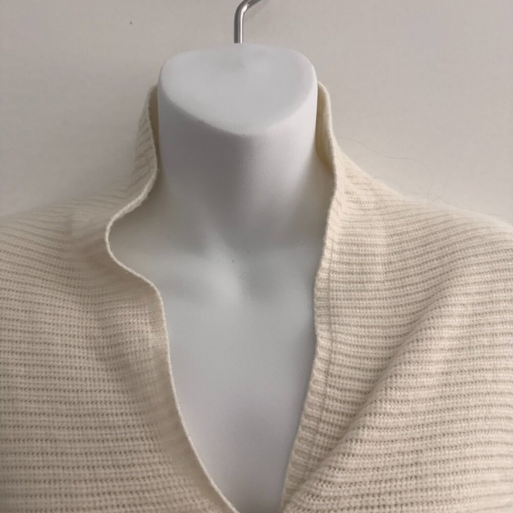 Vintage Designers Originals Ribbed Knit Cardigan | Ivory Cream | Size M - Picture 5 of 11